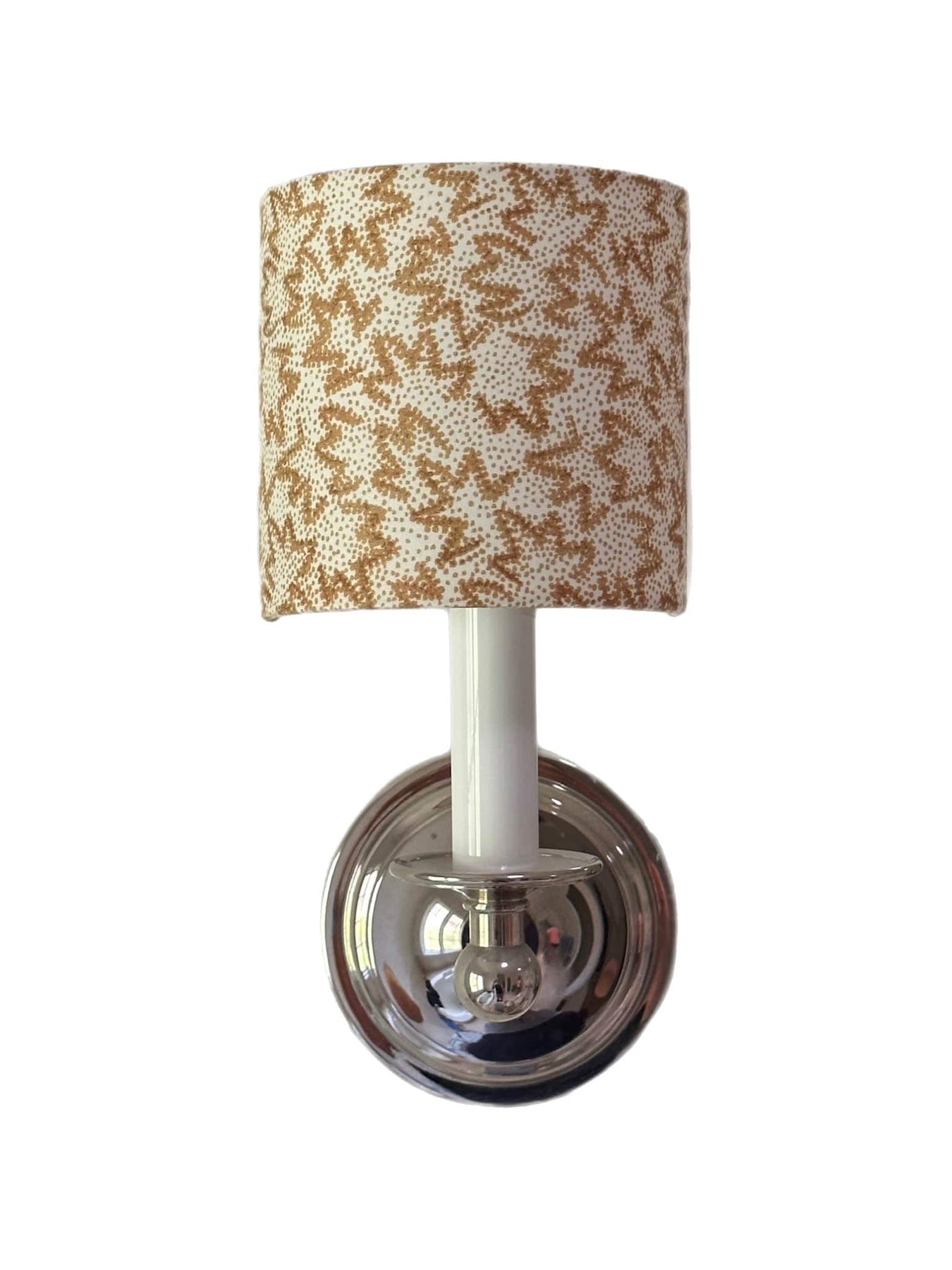 5" Custom Sconce Lamp Shade - Half Drum With Candle Clip - Lux Lamp Shades