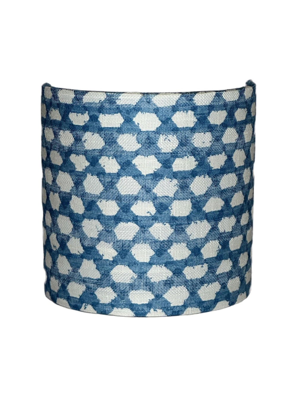 Custom Sconce Lamp Shade made with Fermoie Fabric - 5" Half Drum with Candle Clip (12 shades in stock) - Lux Lamp Shades