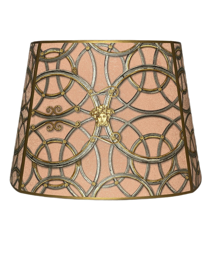 Custom Shade made with Versace IV - La Scala Del Palazzo Pink Wallpaper - Lux Lamp Shades