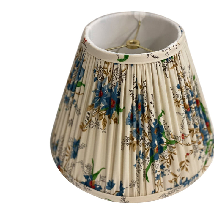 Decors Barbares Ete Moscovite Indigo Gathered 12" shade *** Only (1) shade available**** - Lux Lamp Shades
