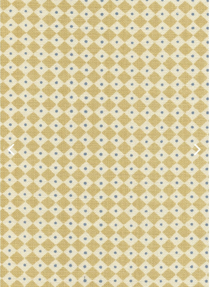 Diamond Dot - Malt by Lewis and Wood Gathered shades 12" shade (2) in stock - Lux Lamp Shades