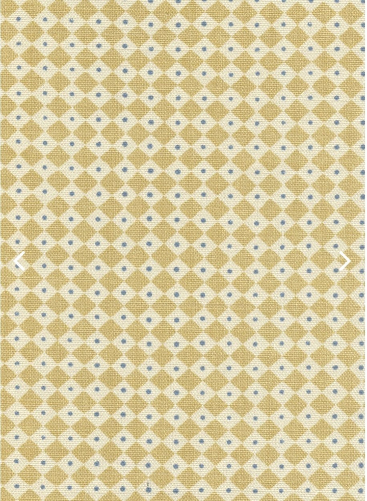 Diamond Dot - Malt by Lewis and Wood Gathered shades 12" shade (2) in stock - Lux Lamp Shades