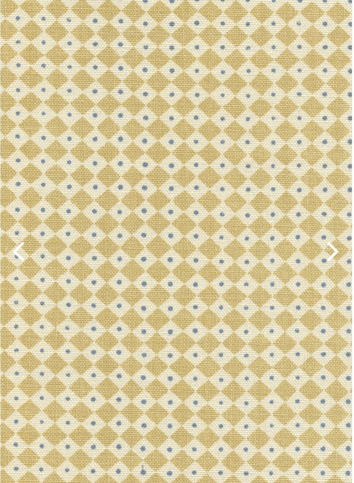 Diamond Dot - Malt by Lewis and Wood Gathered shades 12" shade (2) in stock - Lux Lamp Shades