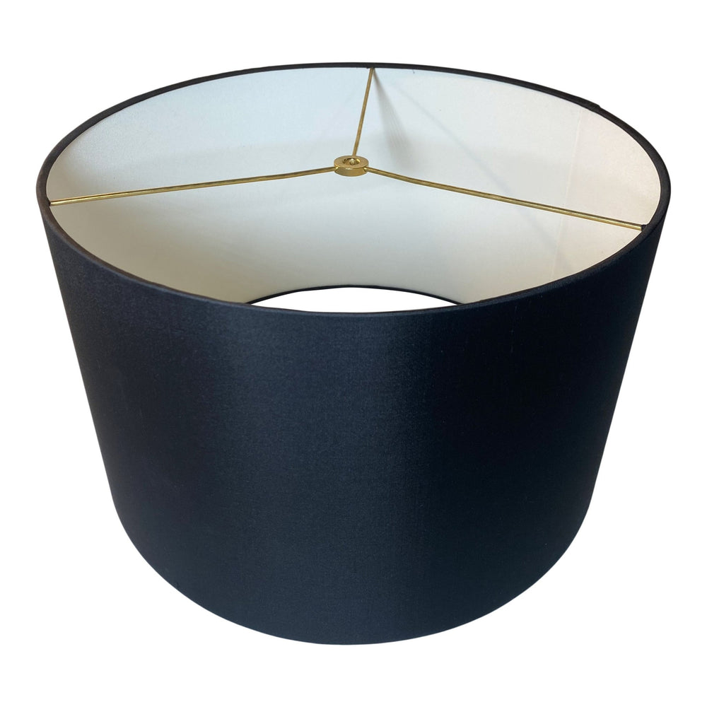 Dupioni Silk Drum Shade with fabric Lining - Rolled edge - DESIGNERS CHOICE - Lux Lamp Shades