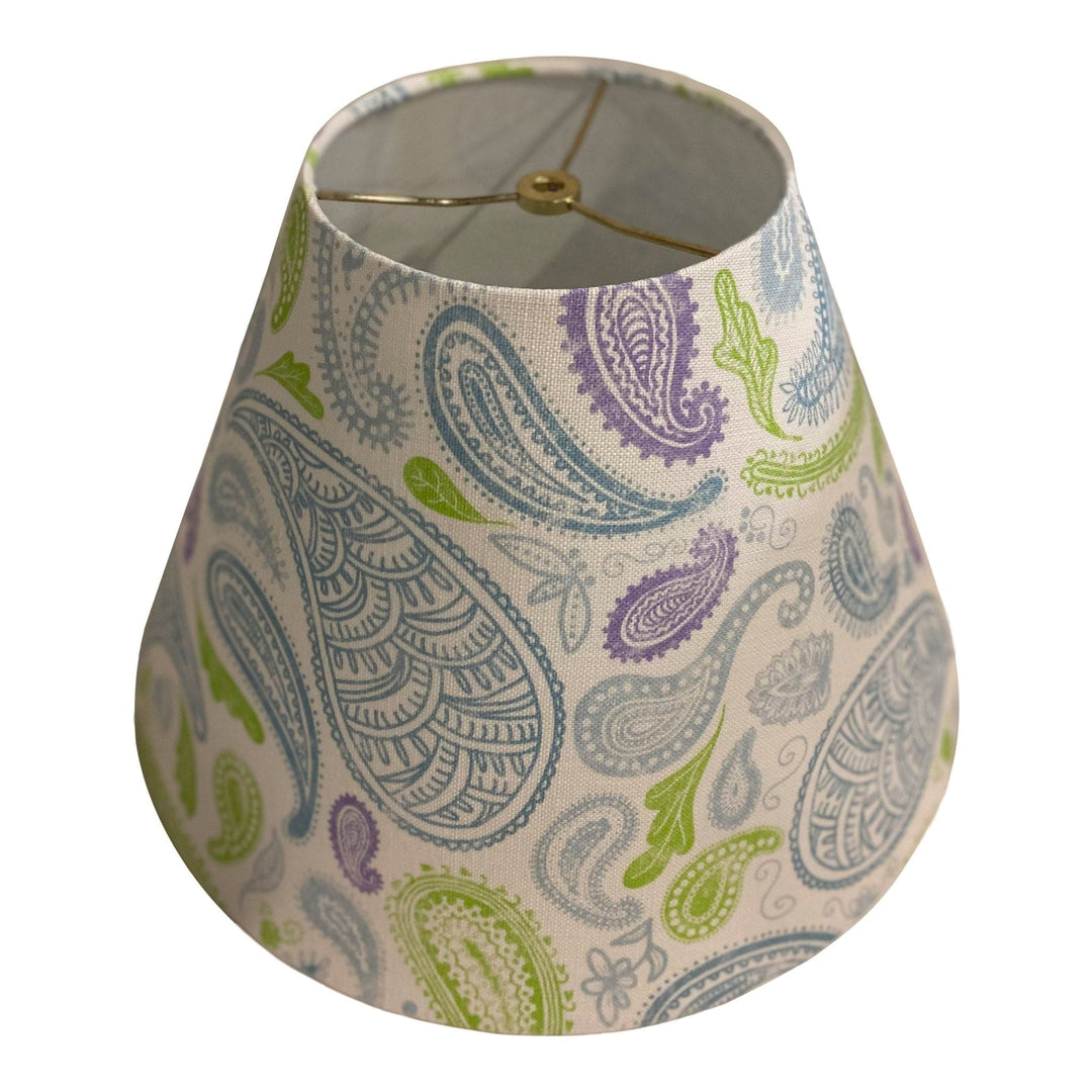 Empire Hardback Shade made with ANY Spoonflower Belgian linen - MADE TO ORDER - Ships in 3 weeks! - Lux Lamp Shades