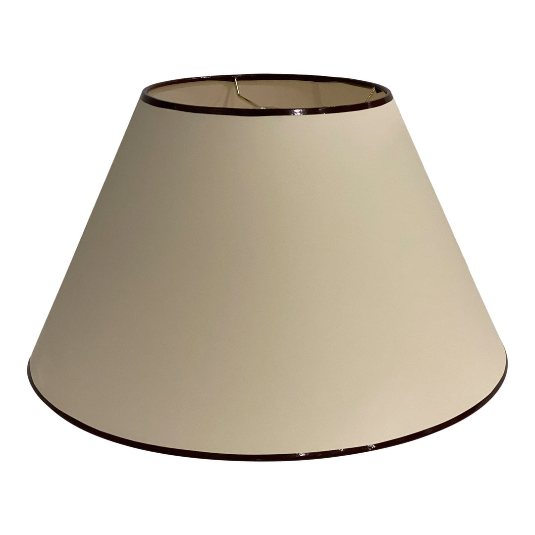 Empire Paper Shade with Accent trim - Five sizes - Lux Lamp Shades