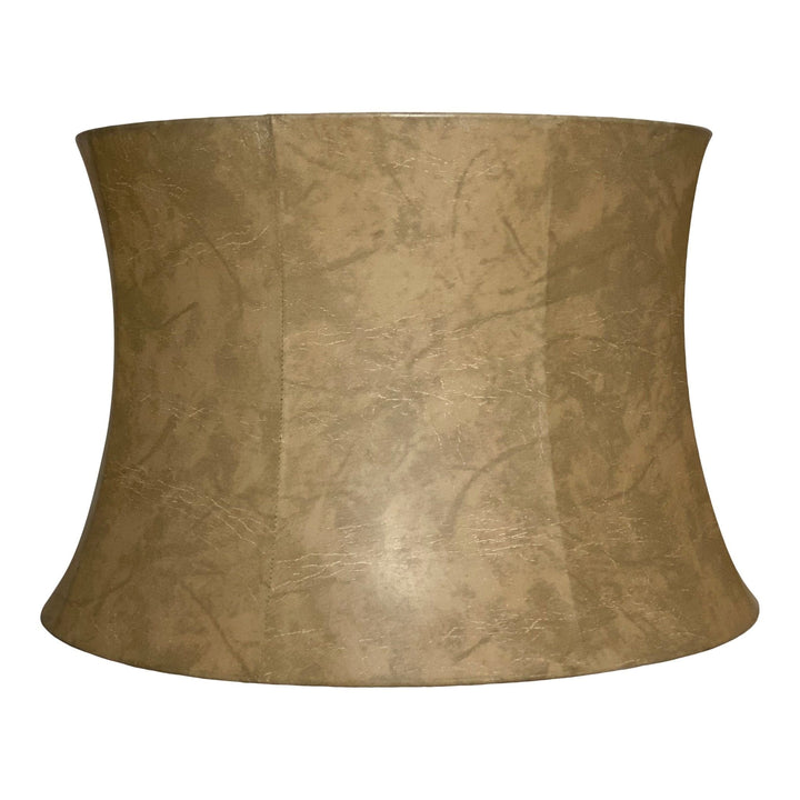 Faux Leather Hourglass Drum - Lux Lamp Shades