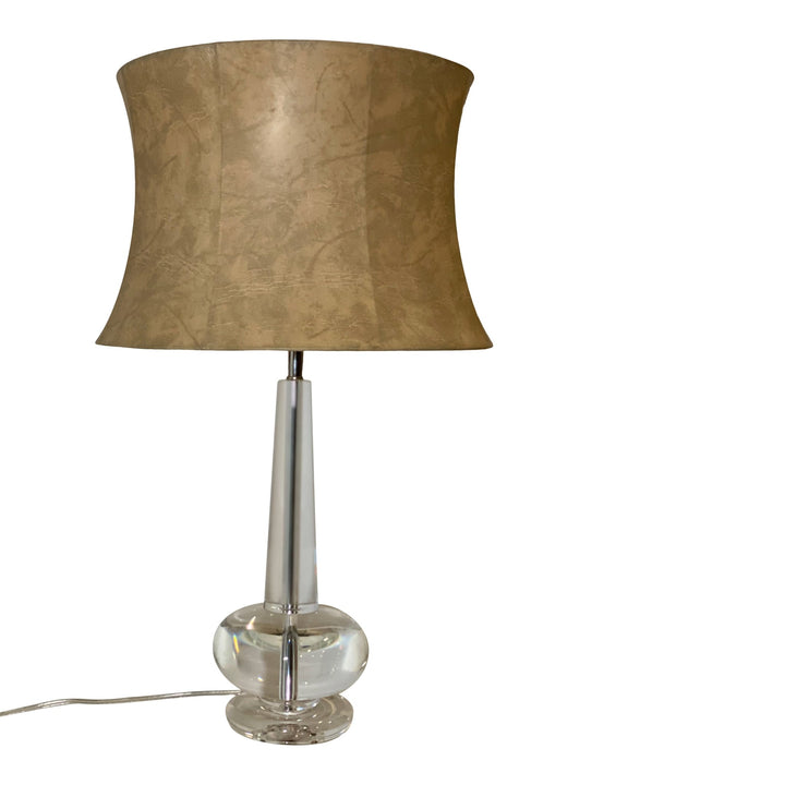 Faux Leather Hourglass Drum - Lux Lamp Shades