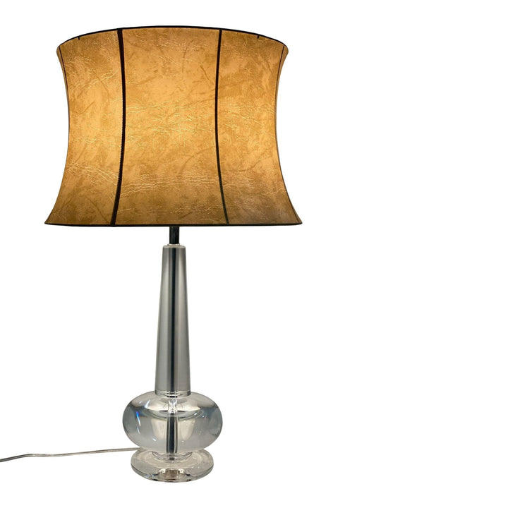 Faux Leather Hourglass Drum - Lux Lamp Shades