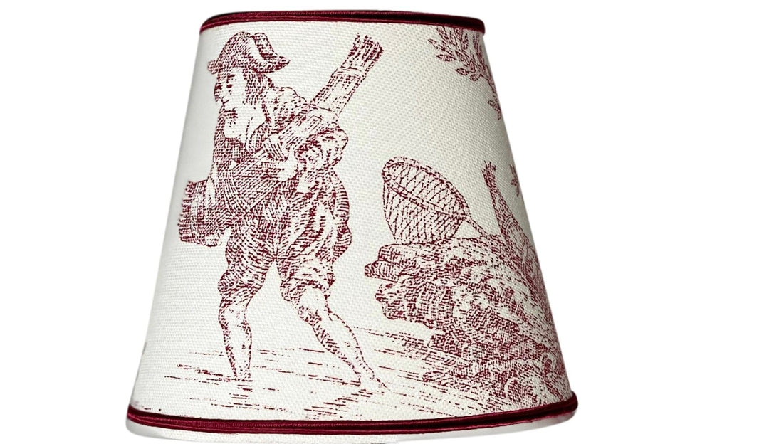 French made - Toile de Jouy Sconce Shades - Lux Lamp Shades