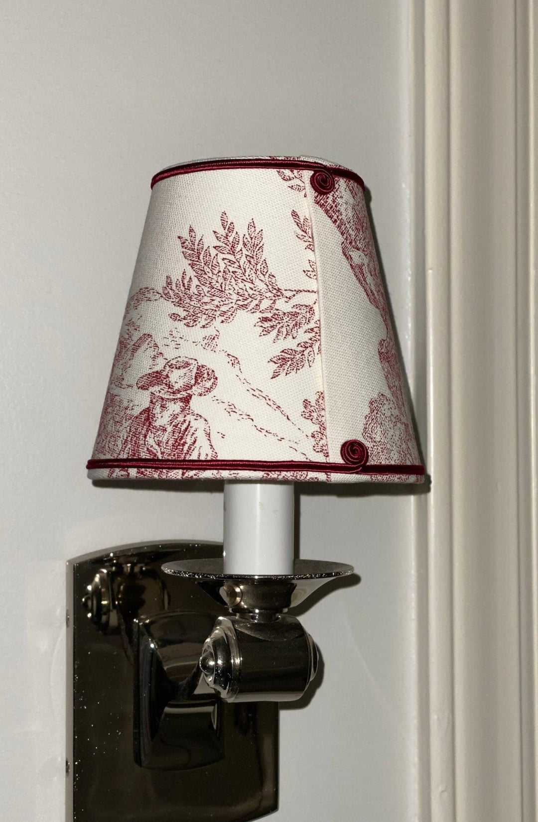 French made - Toile de Jouy Sconce Shades - Lux Lamp Shades