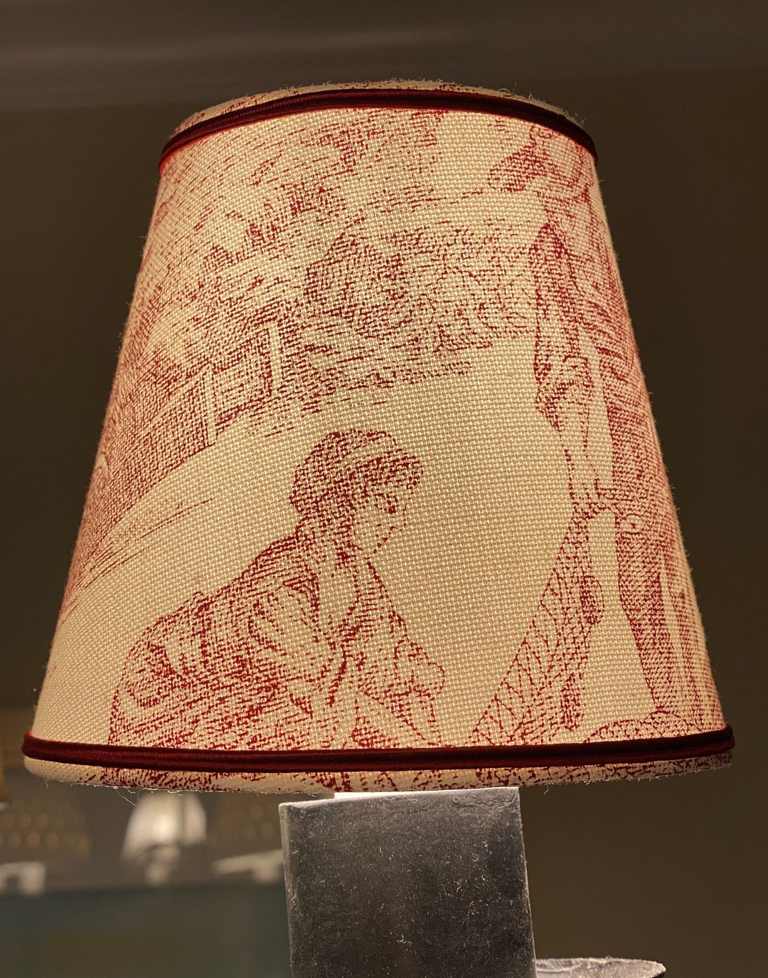 French made - Toile de Jouy Sconce Shades - Lux Lamp Shades