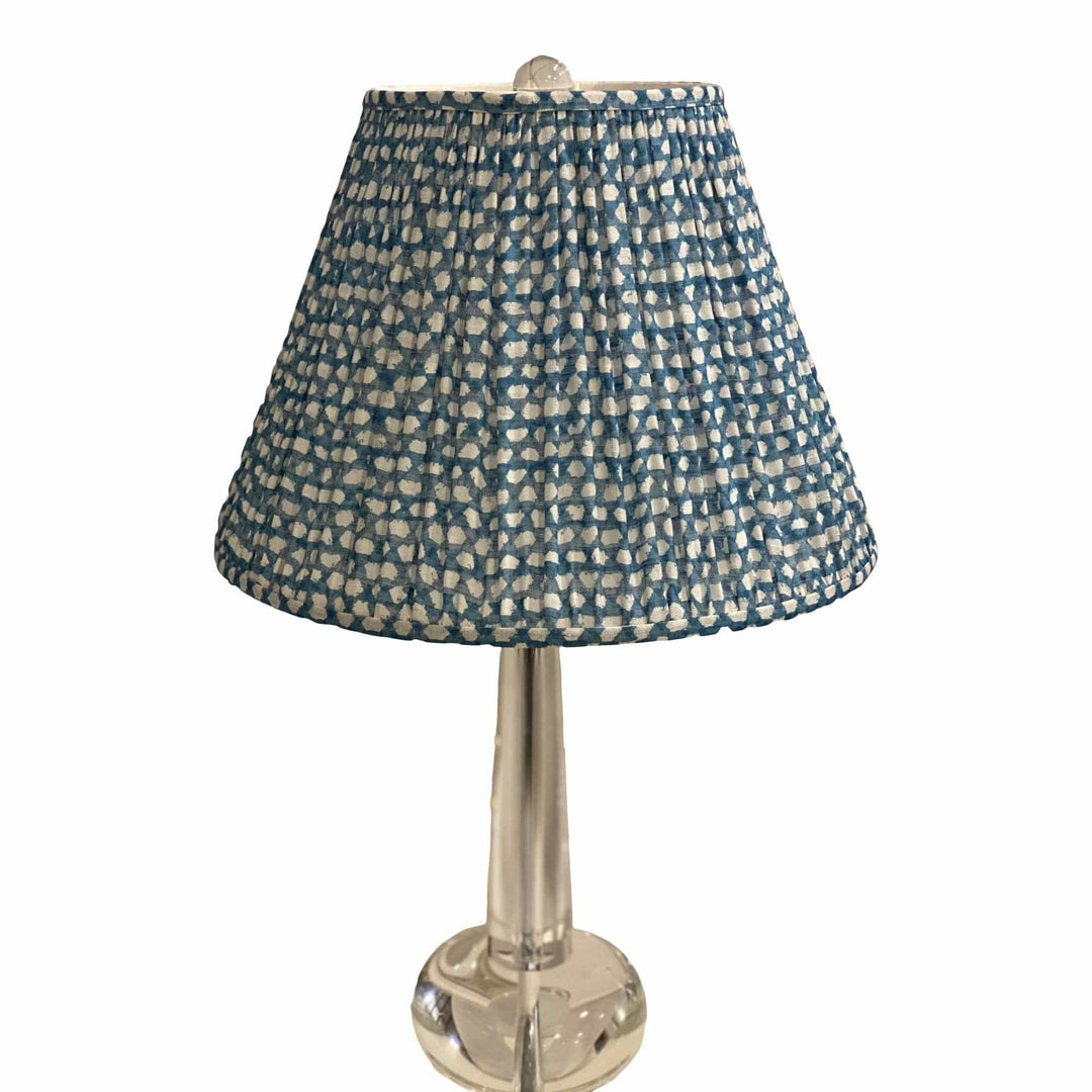 Gathered Custom Empire Shades Made using Fermoie Fabric - 16" and 18" base - Lux Lamp Shades