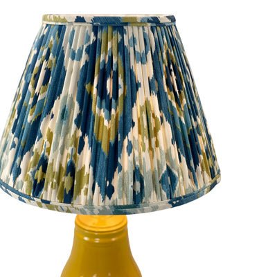 Gathered IKAT Linen British Empire - Lux Lamp Shades
