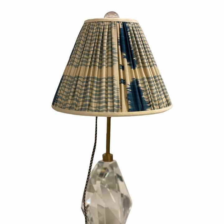 Gathered IKAT Silk Empire 12" Base - Lux Lamp Shades