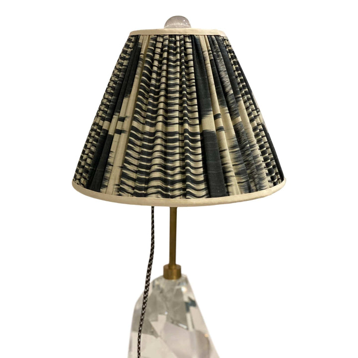 Gathered IKAT Silk Empire 12" Base - Lux Lamp Shades