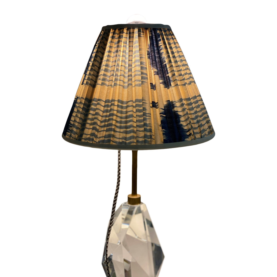 Gathered IKAT Silk Empire 12" Base - Lux Lamp Shades