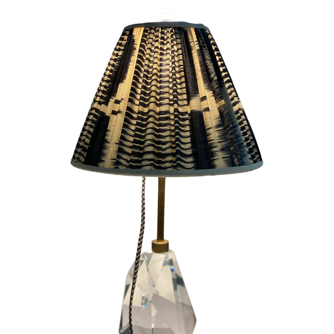 Gathered IKAT Silk Empire 12" Base - Lux Lamp Shades