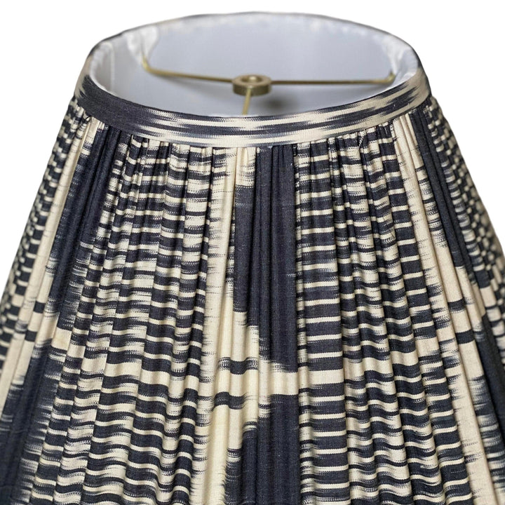 Gathered IKAT Silk Empire 16" Base - Lux Lamp Shades