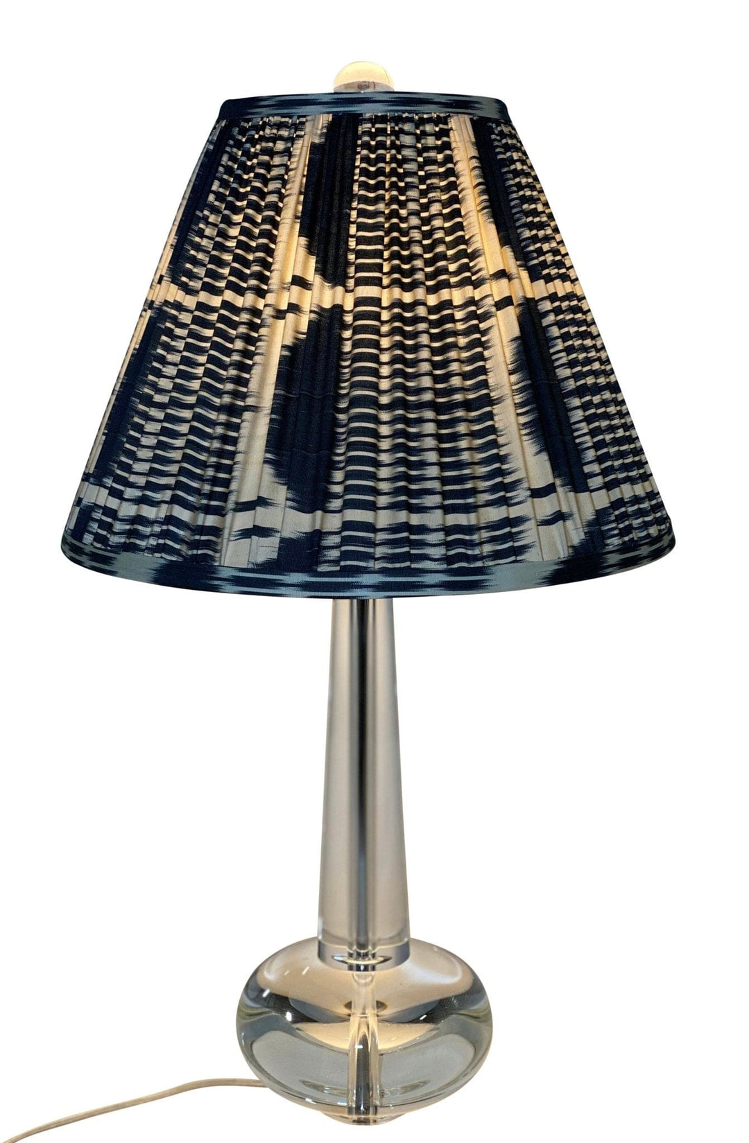 Gathered IKAT Silk Empire 16" Base - Lux Lamp Shades