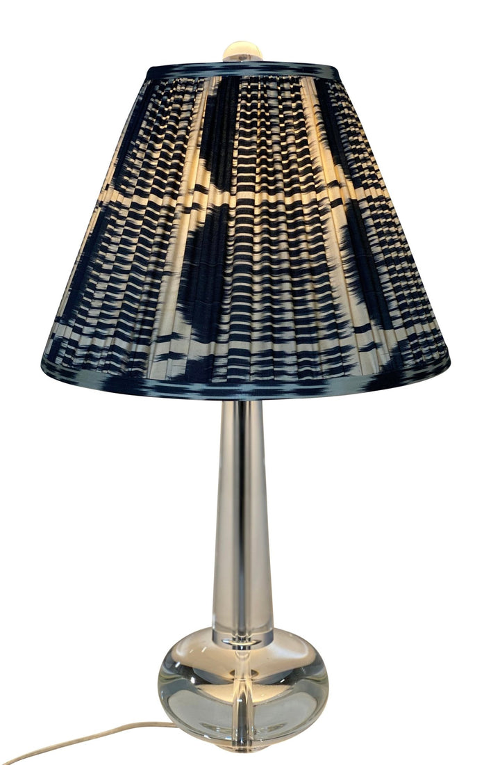 Gathered IKAT Silk Empire 16" Base - Lux Lamp Shades
