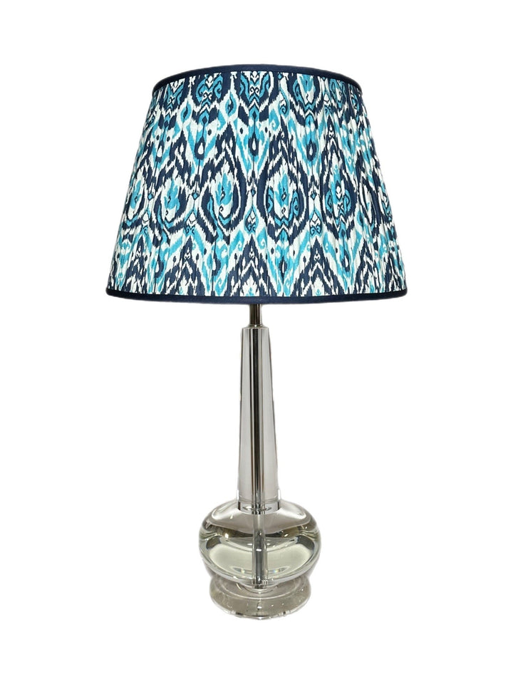 Gathered Sari Shade with Contrasting trim - Lux Lamp Shades