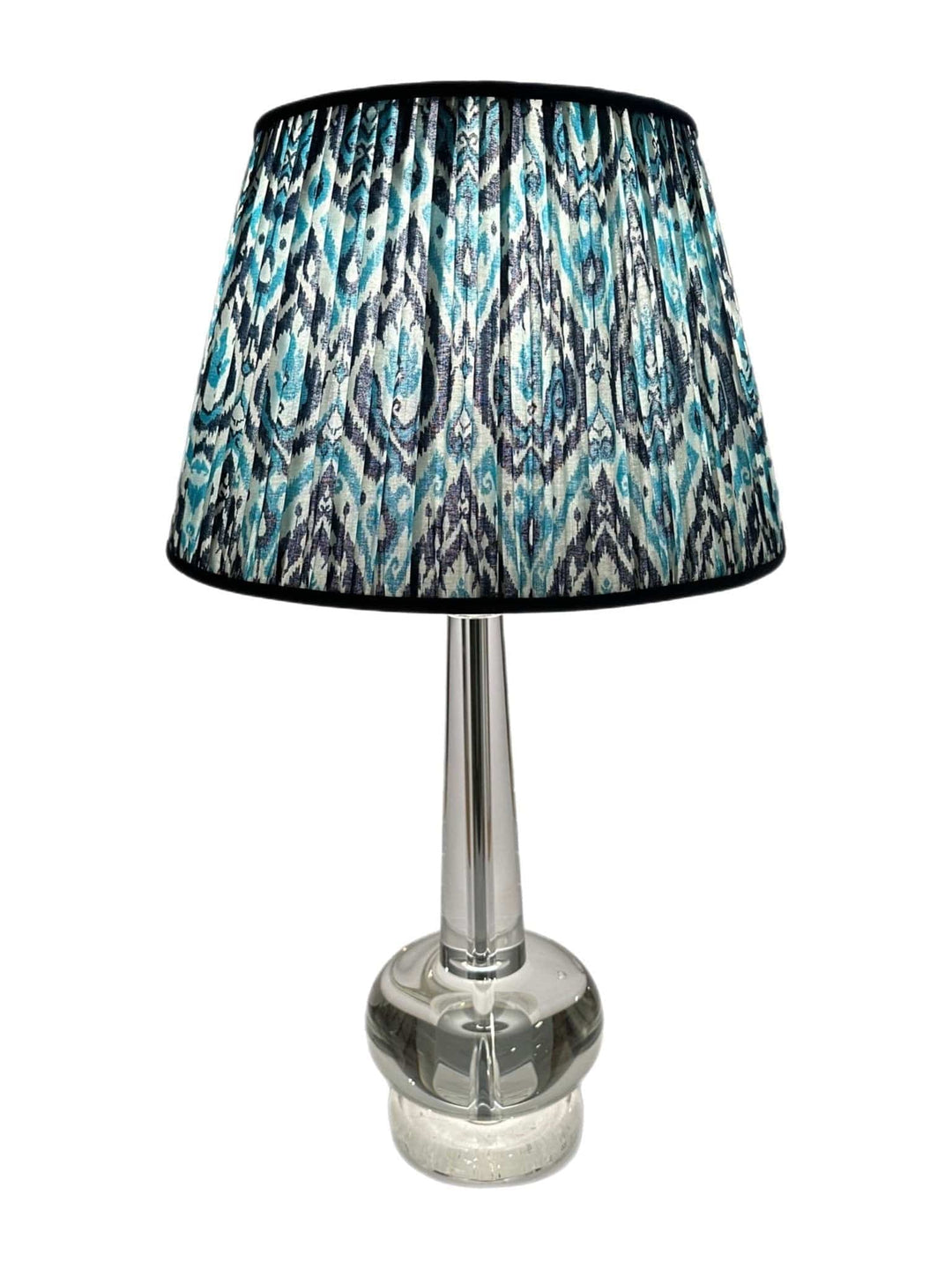 Gathered Sari Shade with Contrasting trim - Lux Lamp Shades