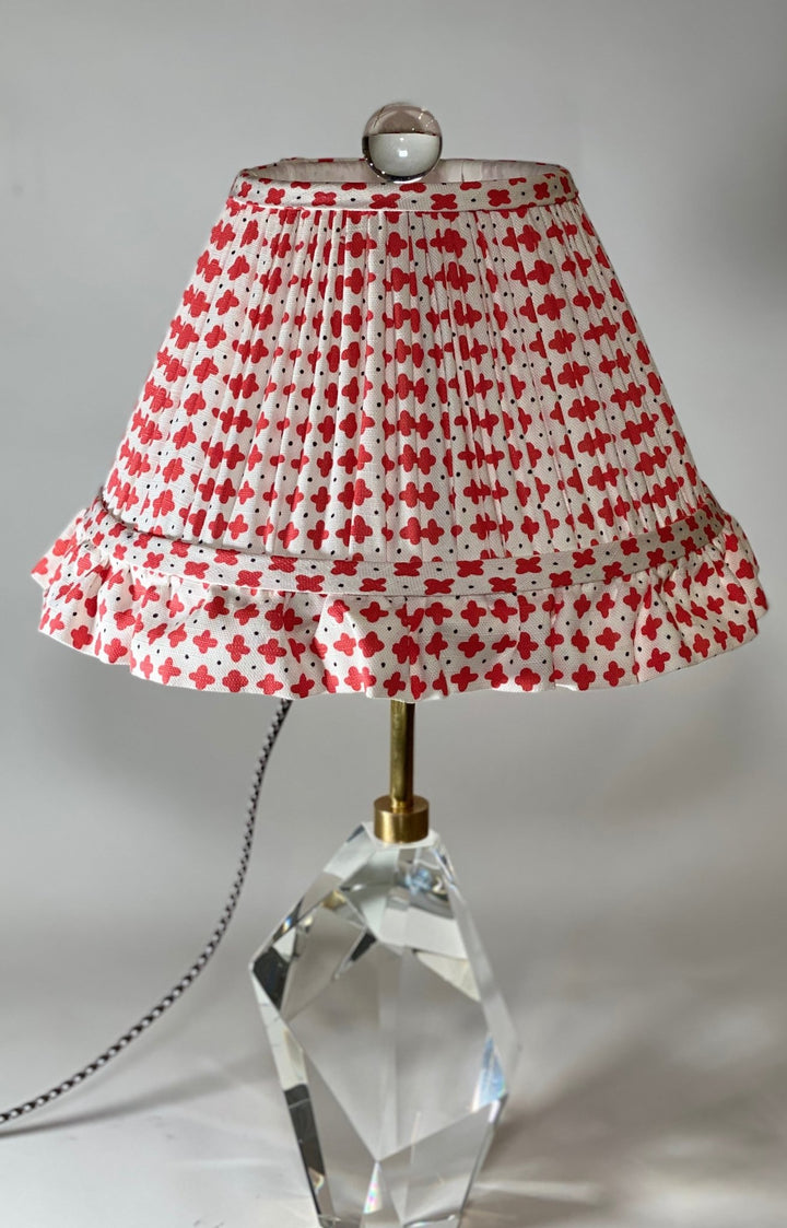 Gathered Schumacher Polka Empire with 2" Ruffle - Lux Lamp Shades