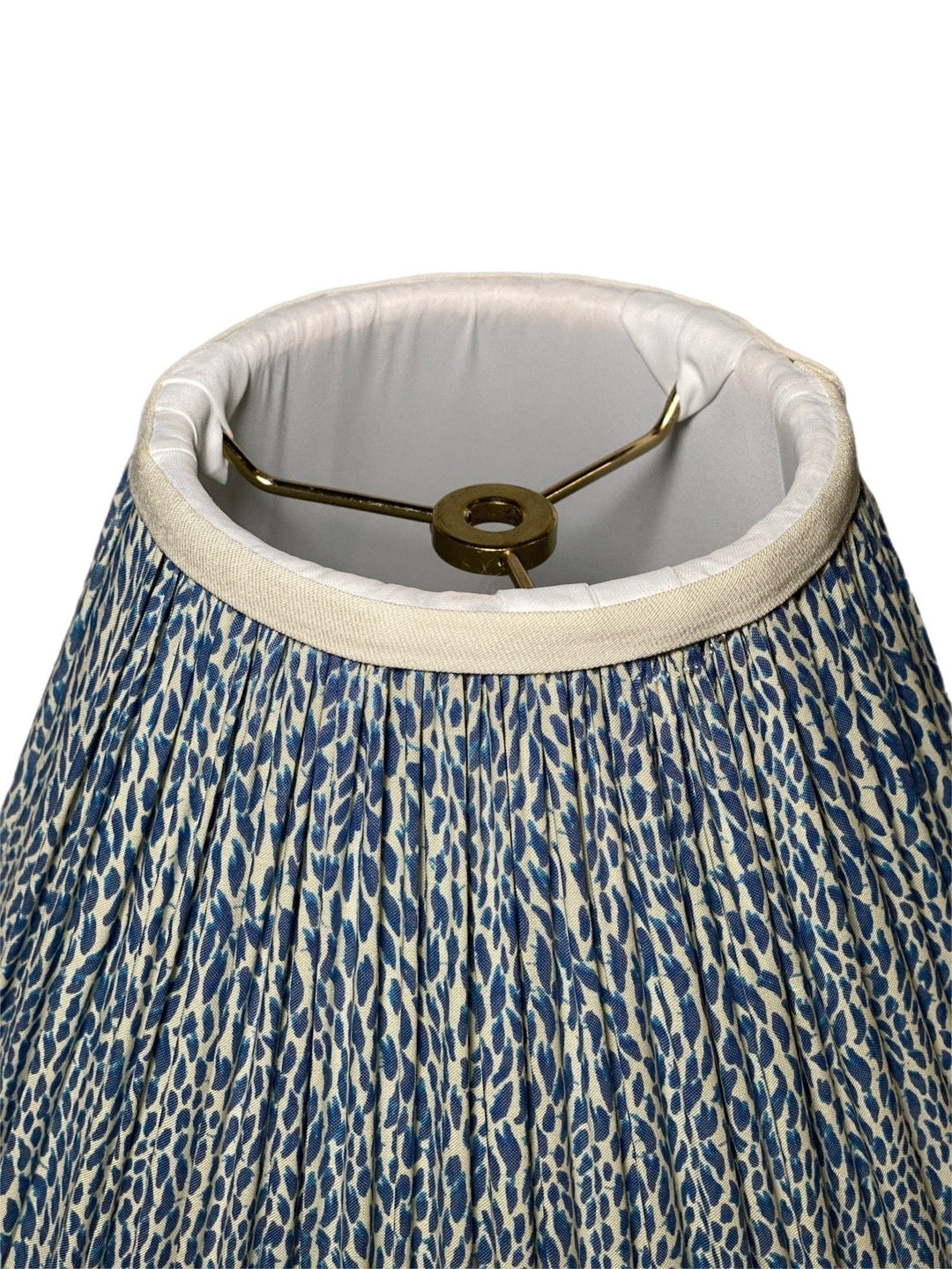 Gathered Shade made with Plumettes by Pierre Frey 12" Base (1) in stock - Lux Lamp Shades