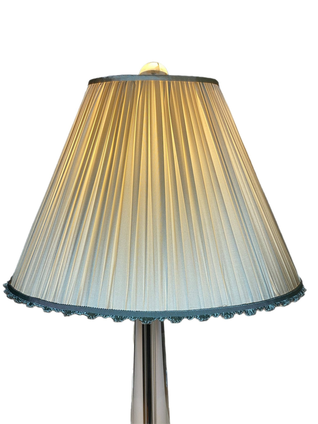 Gathered Silk Sugar Shades - Available in Two Sizes + Add Silk Fan Trim to Base - Lux Lamp Shades