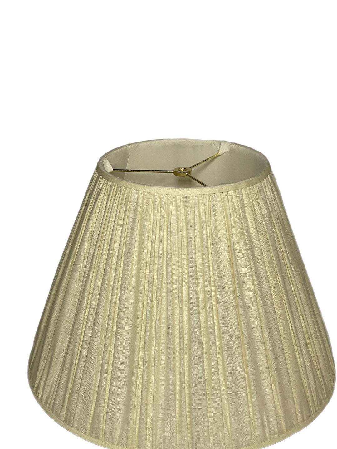 Gathered Sugar Linen Shades - Available in Two Sizes + Add Custom Trim - Lux Lamp Shades
