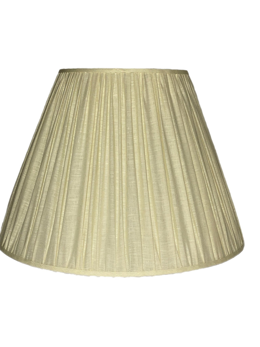 Gathered Sugar Linen Shades - Available in Two Sizes + Add Custom Trim - Lux Lamp Shades