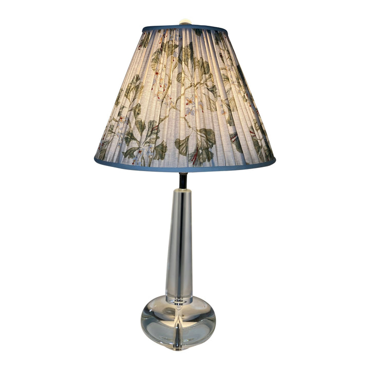 Greenacre Leaf Green Gathered Lampshades - Lux Lamp Shades