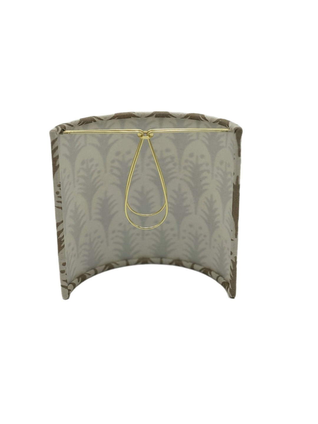 Half Drum Fortuny Piumette in Ivory & Gold - Limited Quantity - Lux Lamp Shades