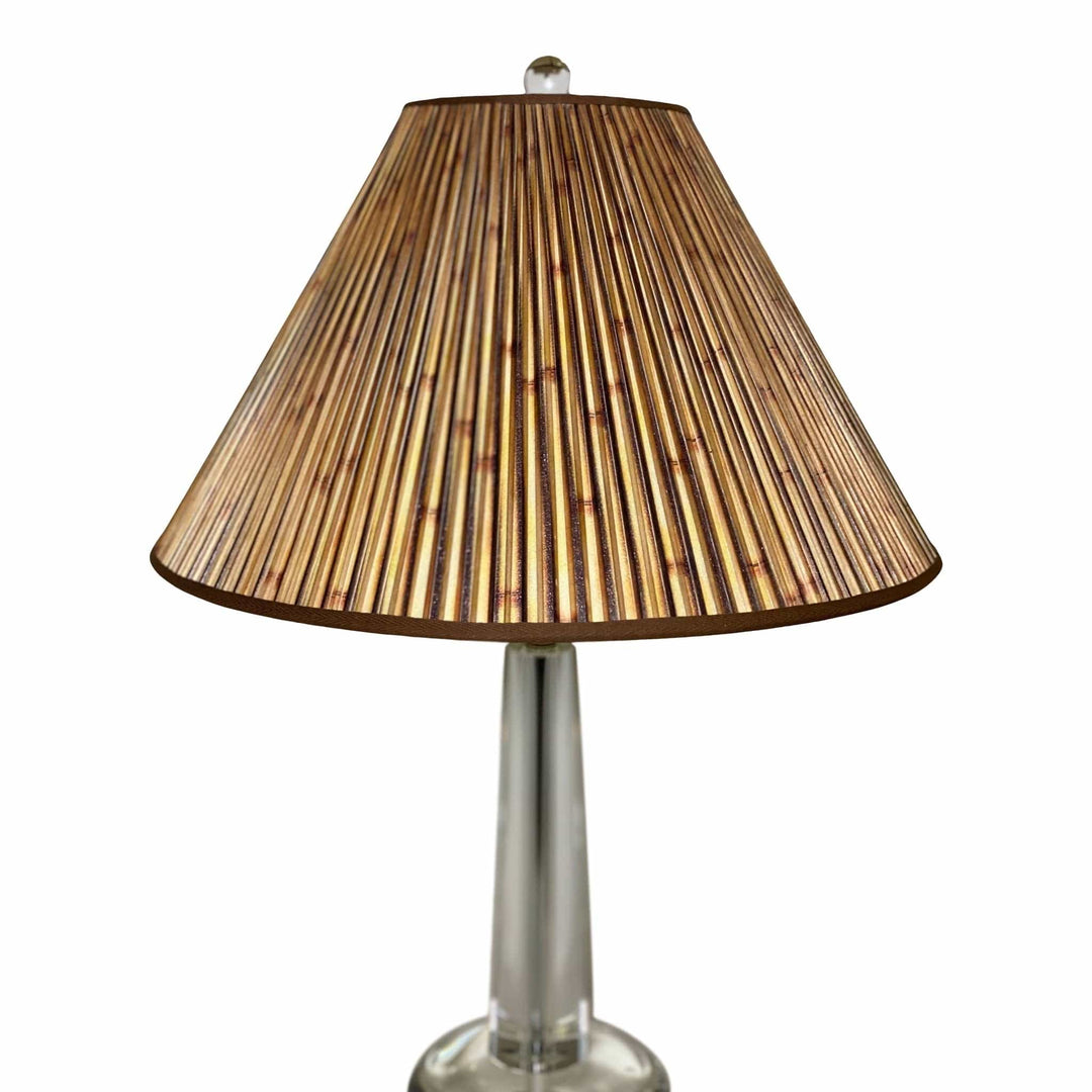 Imprinted Bamboo Lampshades made with Wood Sticks - Available in multiple sizes - Lux Lamp Shades