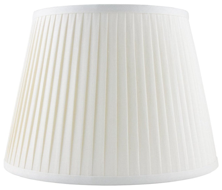 Knife Pleated Empire Linen Shade - Eggshell - Lux Lamp Shades