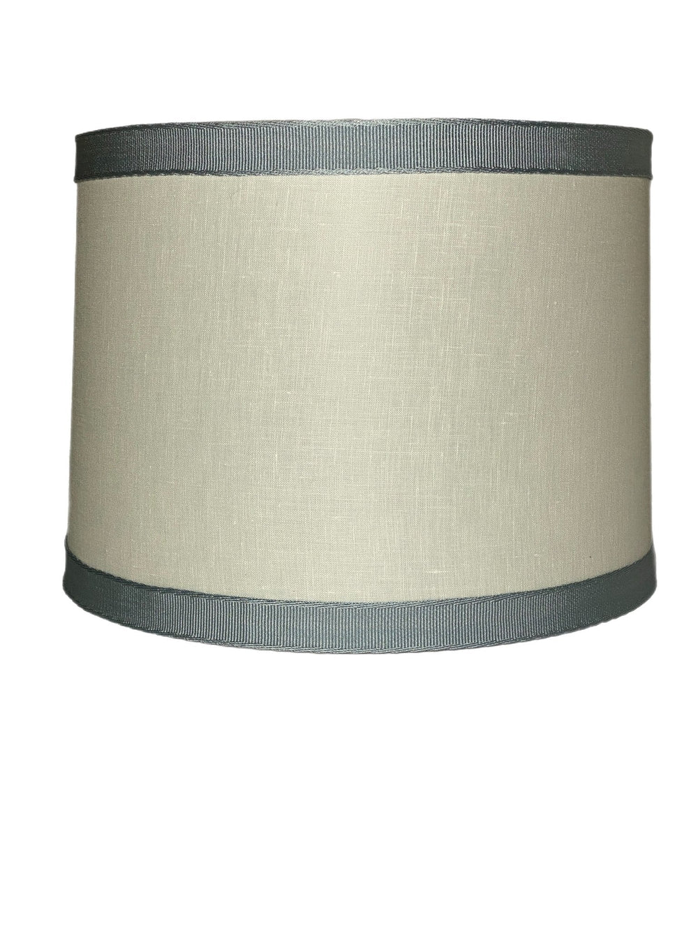 Linen Drum Harback Lamp Shade with Horizon Trim from Samuel and Sons - Lux Lamp Shades