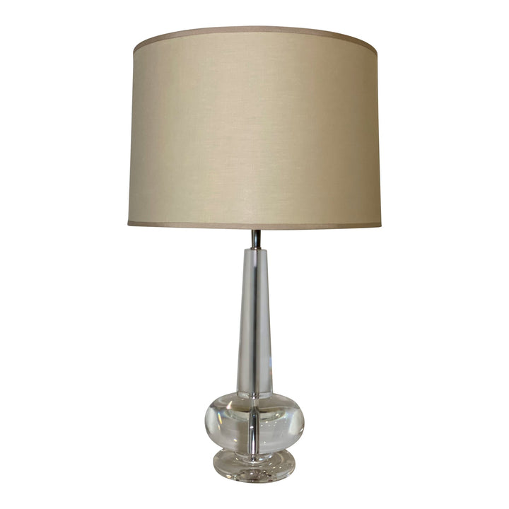 Linen Drum Hard back - Buff with Gross Grain Trim - Lux Lamp Shades