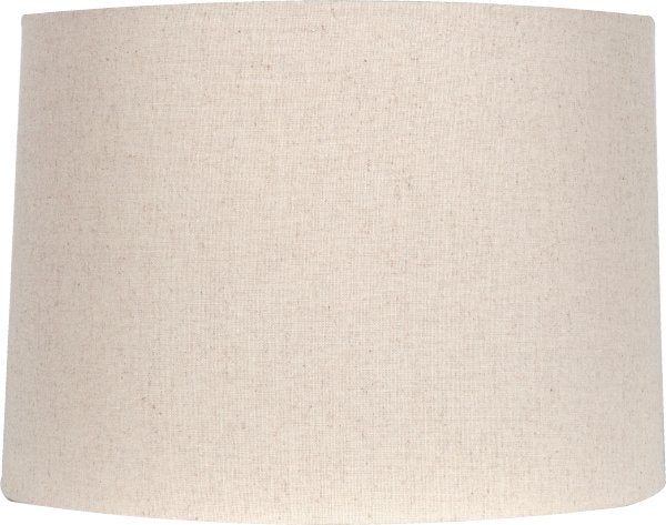 Linen Drum Hard-back Lamp Shade Wheat 14" - Lux Lamp Shades
