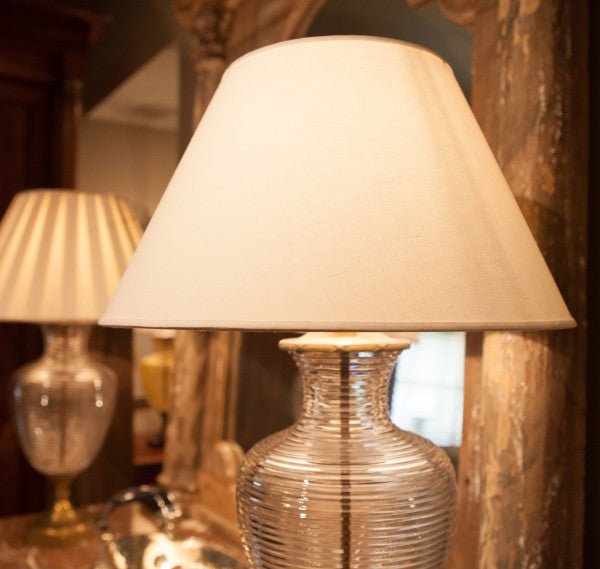 Linen Empire Lamp Shade - Available in Six Sizes + Add Custom Trim - Lux Lamp Shades