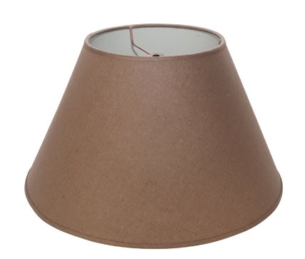 Mocha Plain Linen - Empire - 14" - Lux Lamp Shades