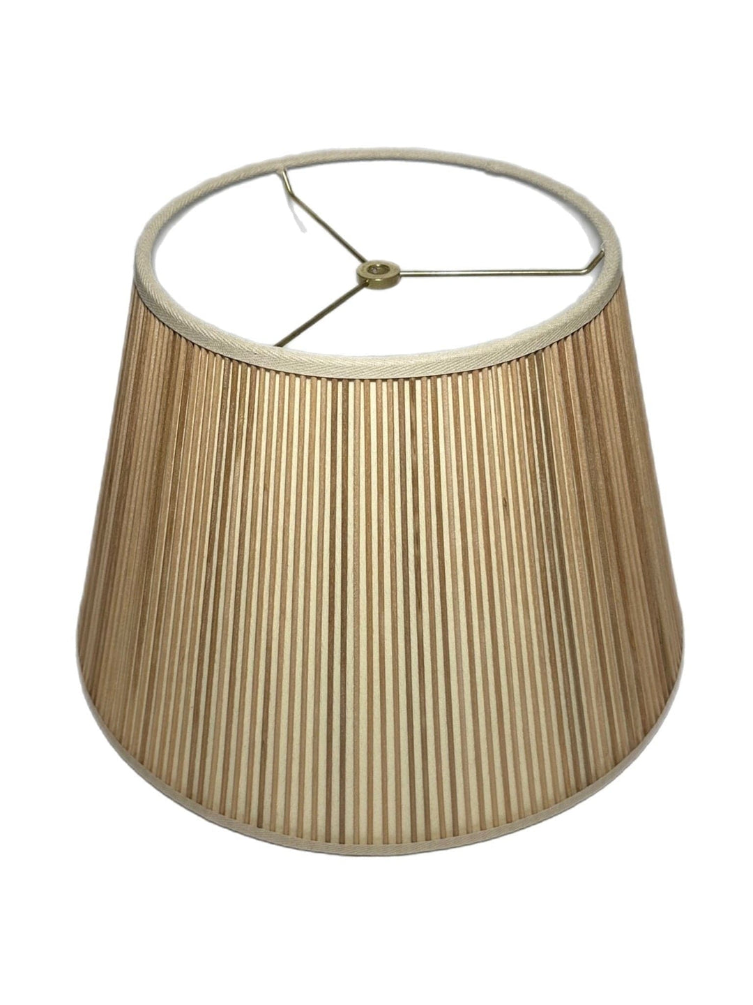 Natural Color British Empire Stick Lamp Shade - Limited Quantities In Stock - 14", 16" & 18" Base - Lux Lamp Shades