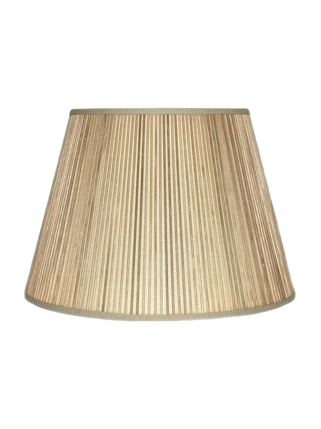 Natural Color British Empire Stick Lamp Shade - Limited Quantities In Stock - 14", 16" & 18" Base - Lux Lamp Shades