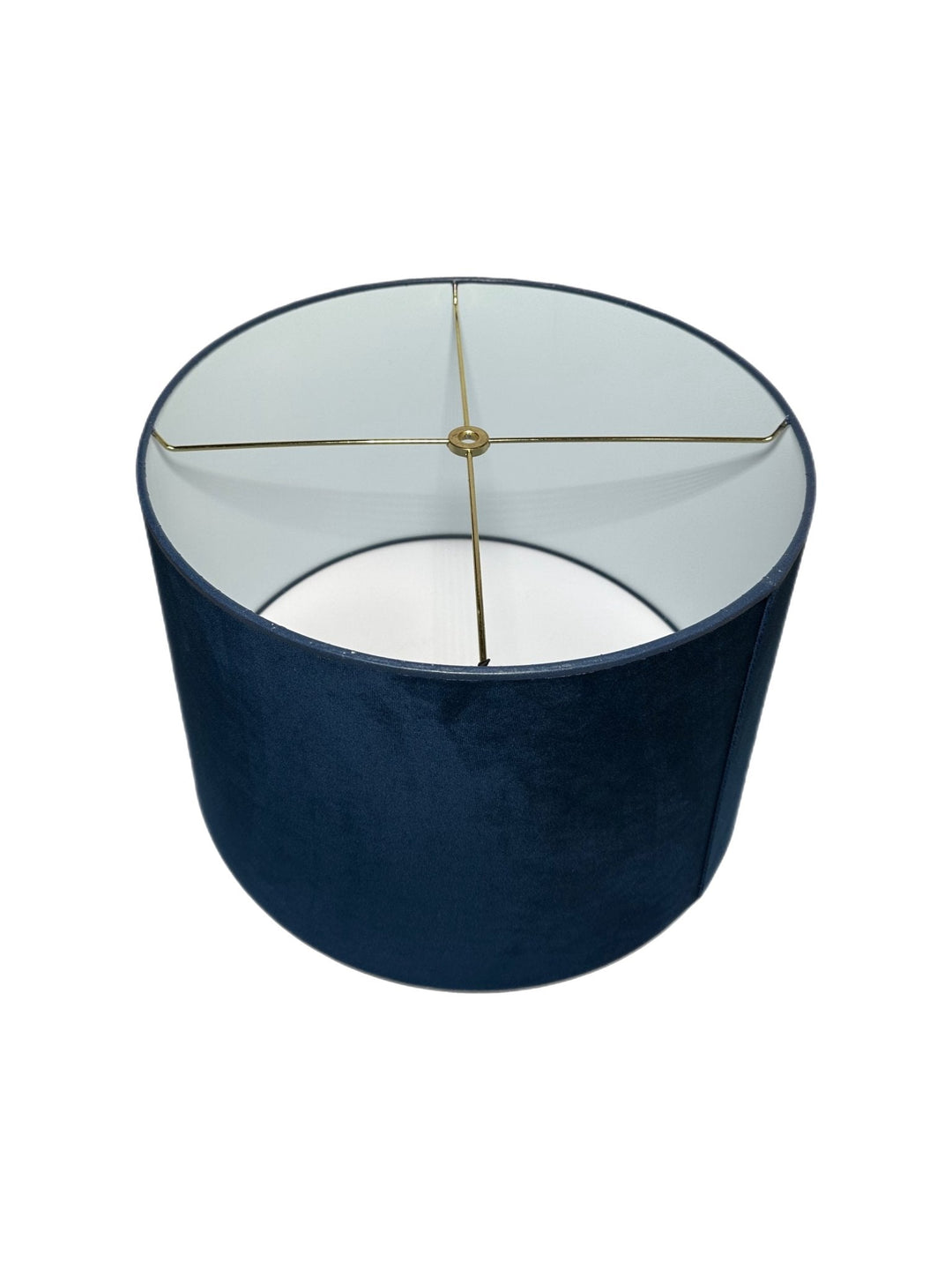 Navy Velvet Drum - multiple sizes - Lux Lamp Shades