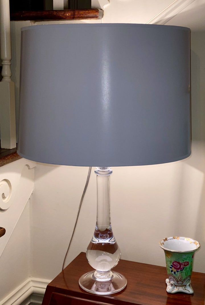 Opaque White Paper Drum Hard-back Lamp Shade - Available in three sizes - Lux Lamp Shades