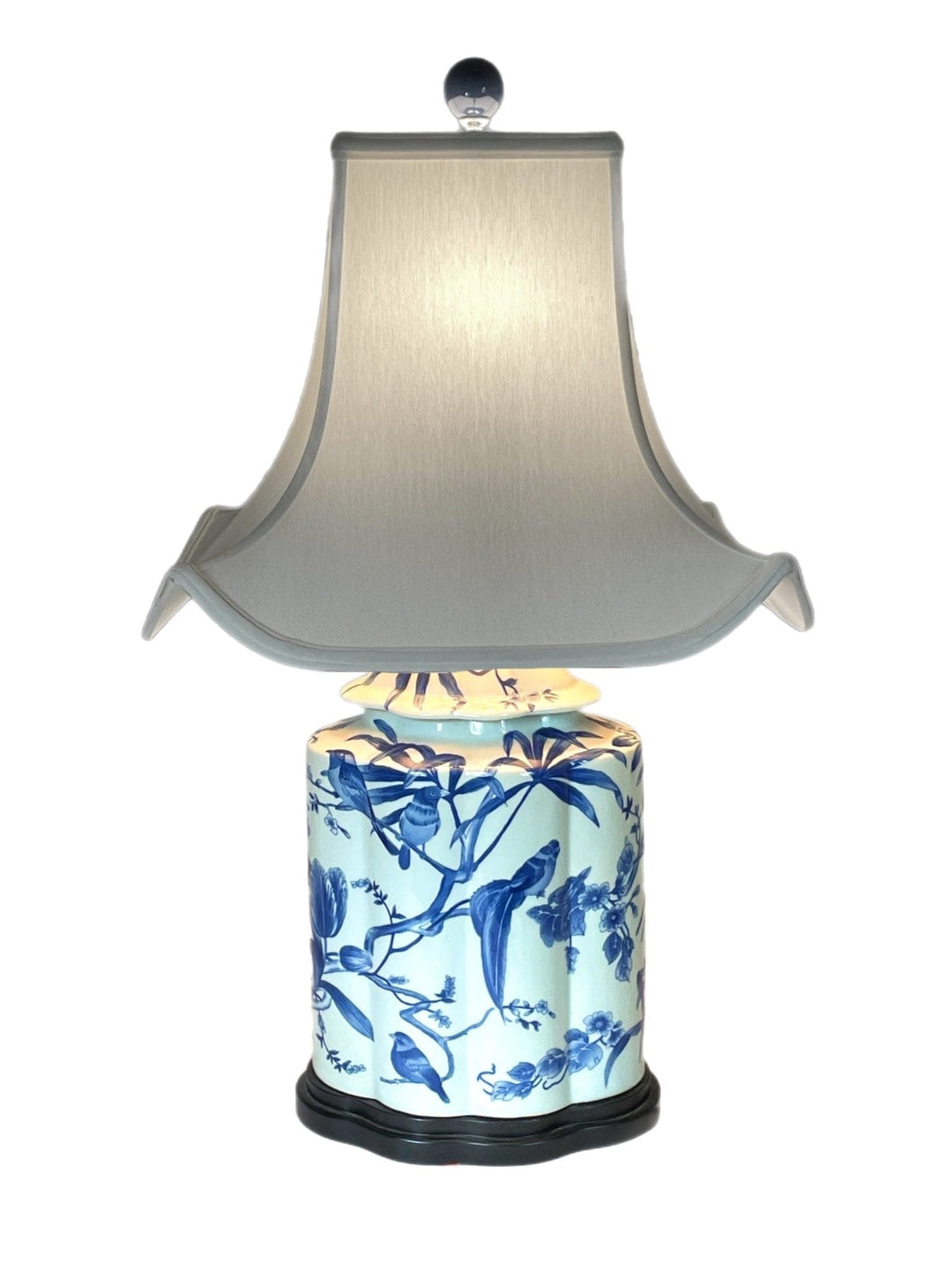 Oriental Pagoda Multiple Sizes - BONE & BLACK - Lux Lamp Shades