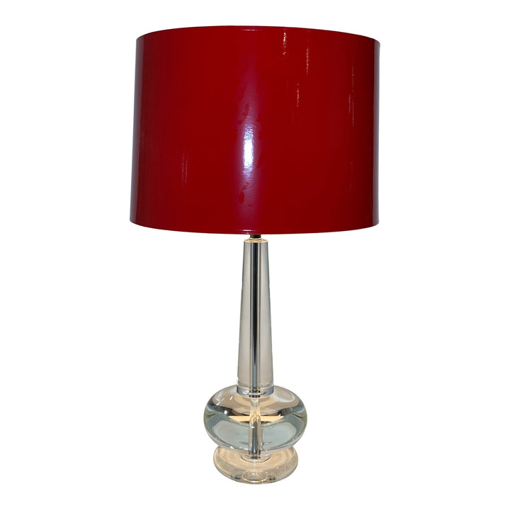 Painted Hard-back Lamp Shade - High Gloss Red, Black, White Opaque - Lux Lamp Shades