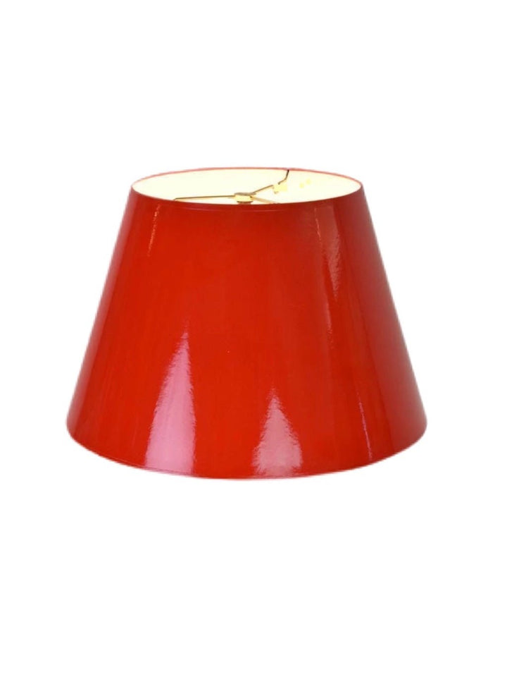 Painted Hard-back Lamp Shade - High Gloss Red, Black, White Trade - Lux Lamp Shades