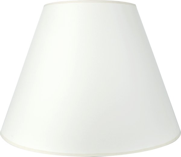 Paper Shade (Shell Color) - Empire - 9"top x 18" bottom x 11" slant - Lux Lamp Shades