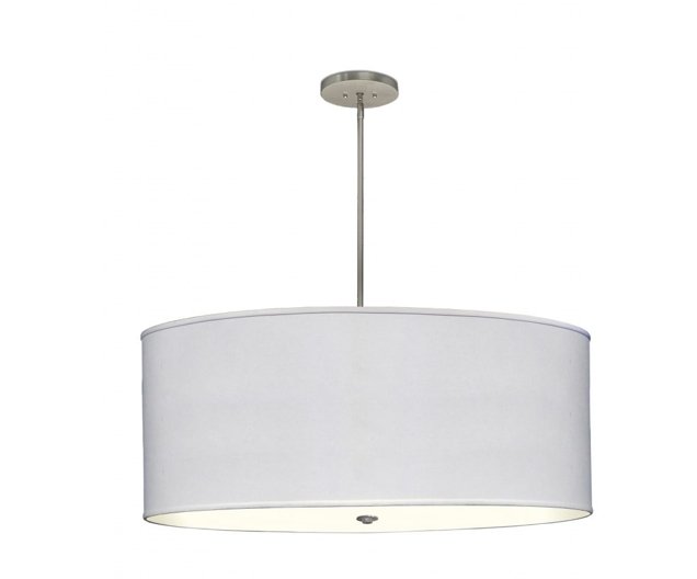 Pendant Hardback Shade with three bulb Socket and diffuser - Customize this pendant - Lux Lamp Shades